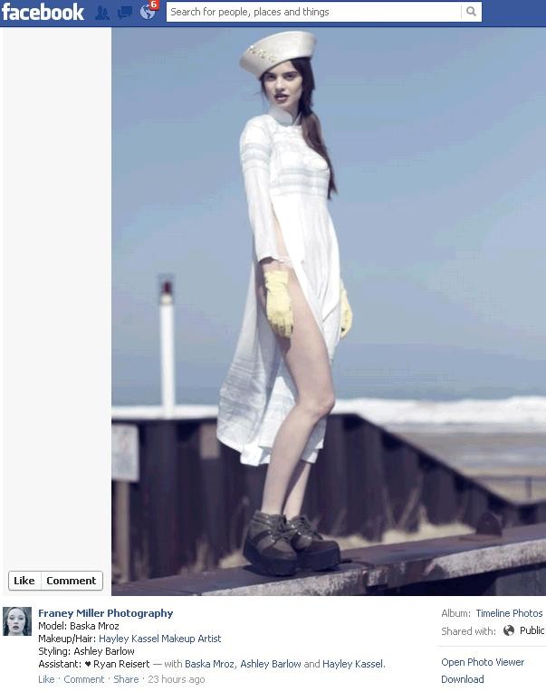 Mẫu áo dài cách tân táo bạo trên Facebook một nhiếp ảnh gia người Mỹ.